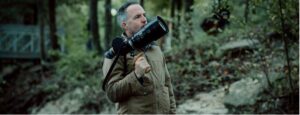 Kyle Rankin on location with RUN HIDE FIGHT