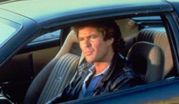 Image of David Hasselhoff in Kitt from Knight Rider